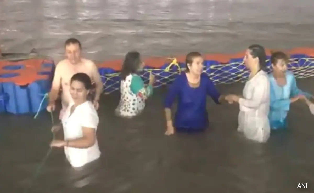 “Water Is Cold But…”: Foreigners Take Holy Dip As Maha Kumbh Begins