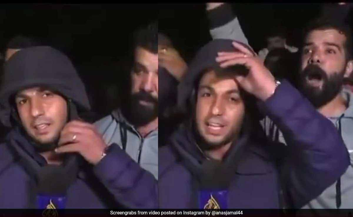 Watch: Journalist Takes Off Protective Gear As He Reports On Gaza Ceasefire