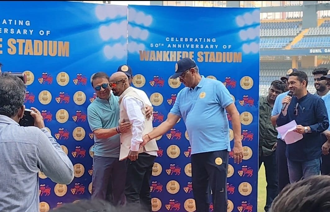 Gavaskar, Kambli Felicitated At Opening MCA’s 50th Anniversary Celebrations