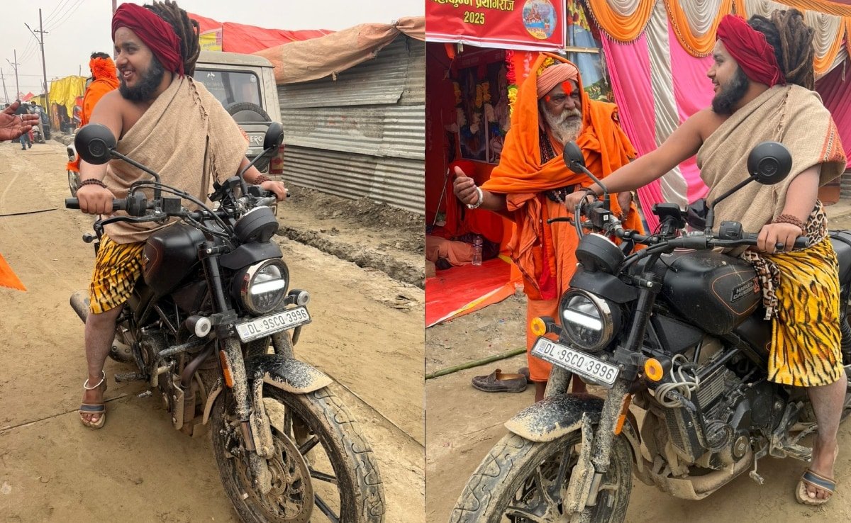 Mahakumbh 2025 : हार्ले डेविडसन पर बाबा जी! तस्वीरों में देखिए महाकुंभ के अजब-गजब रंग