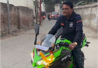 Rinku Singh’s Father Goes To Work On Sports Bike Gifted By Son. Video Viral
