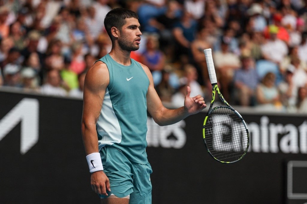 Carlos Alcaraz Battles Through In First Match Since Australian Open
