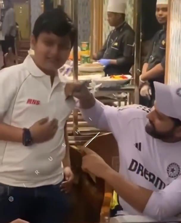 “Fast Bowling?” Boy Turns Up At Rohit, Pant’s Table For Autograph. Then…