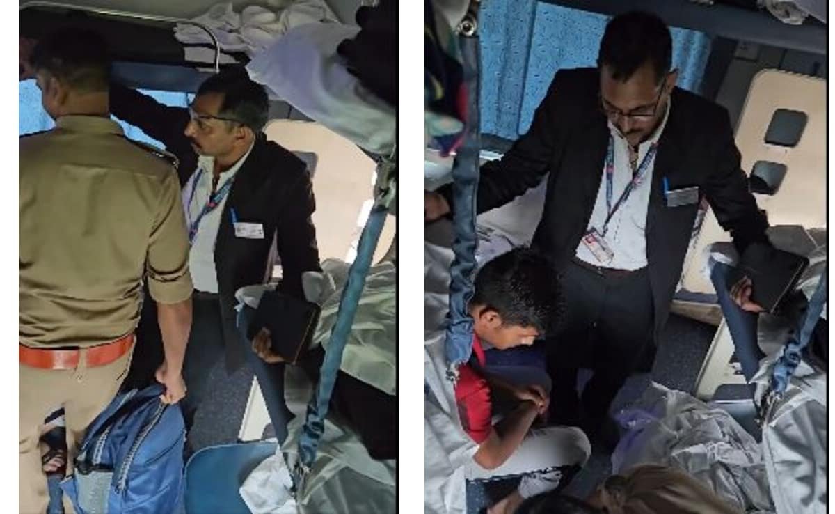 बिना टिकट ट्रेन में सफर कर रहा था पुलिसकर्मी, TTE ने लगाई फटकार, बोला- घर का राज चल रहा है… Video देखिए आगे क्या हुआ