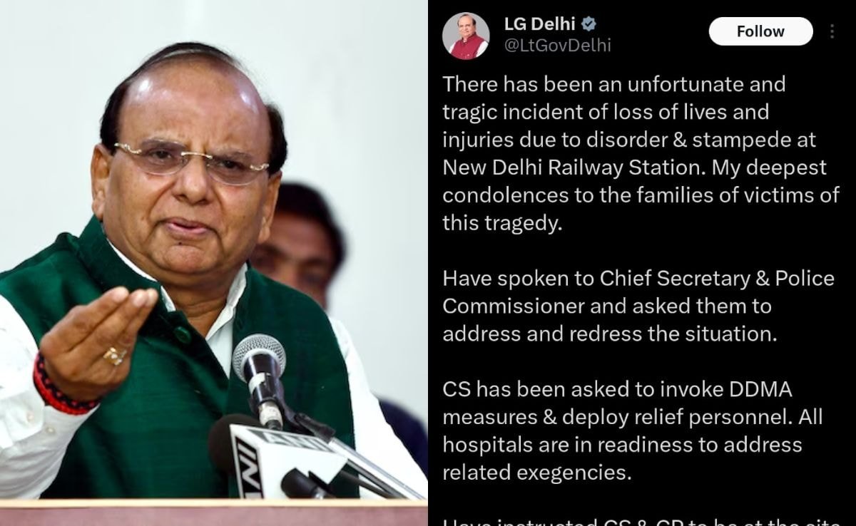 “Tweet Is Proof Of…”: Lt Governor Slammed For Post On Delhi Stampede