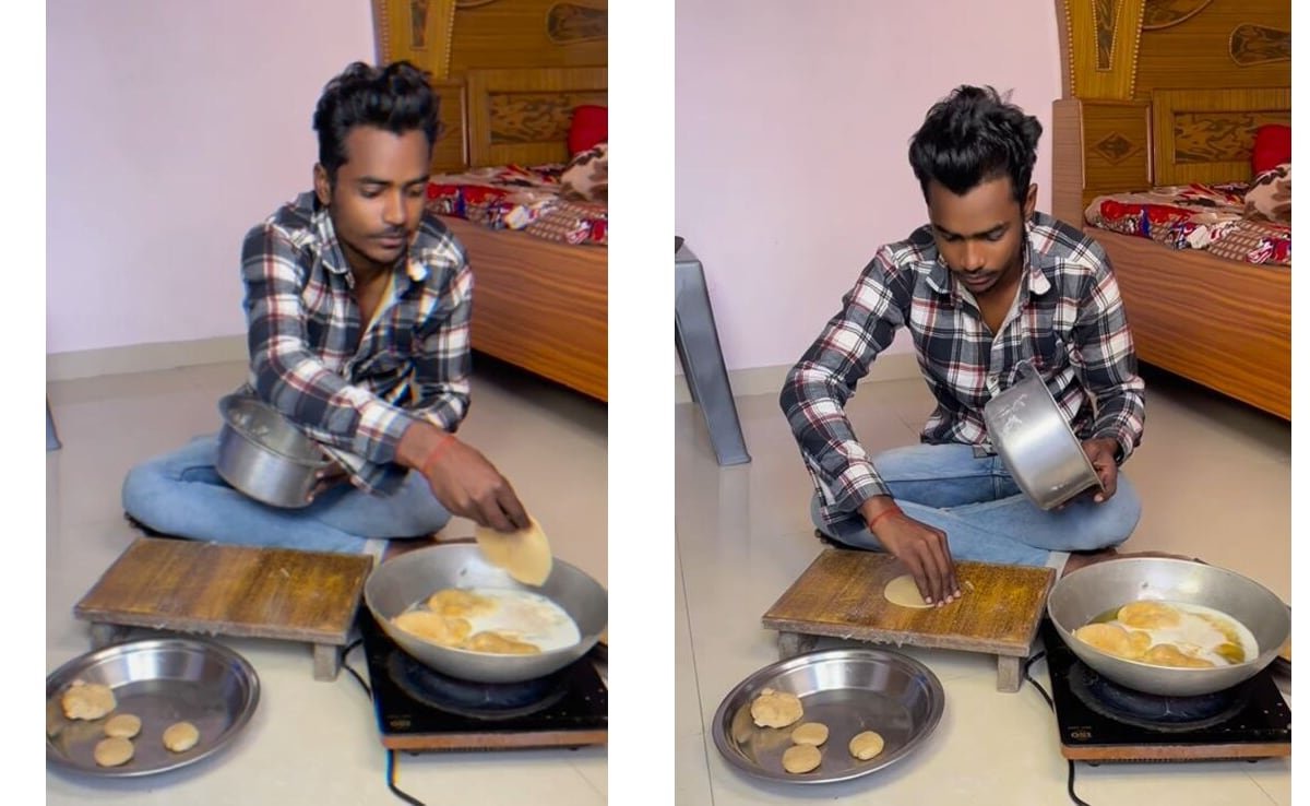 पतीले से गोल पूड़ी बनाने का देसी जुगाड़ हुआ वायरल, वीडियो देख लोग बोले- वाह भाई वाह