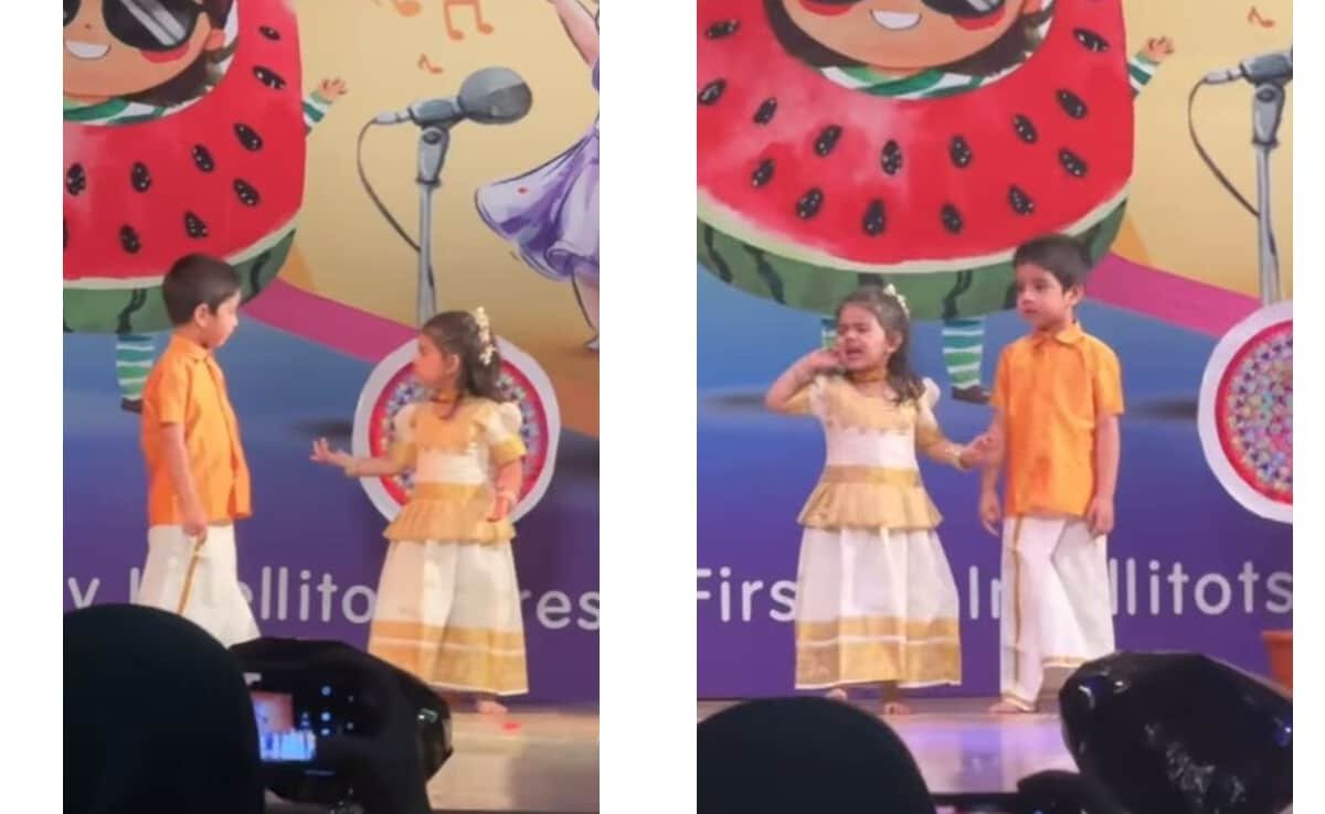 स्कूल में बच्चों का ये कपल डांस देख छूट जाएगी हंसी, वायरल वीडियो पर खूब प्यार लुटा रहे हैं लोग