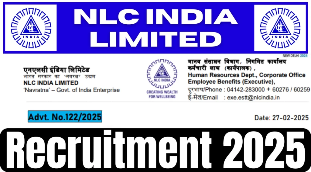 NLC India Limited Announced New Vacancy Notification for Part-Time Job